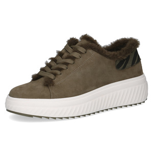 casual khaki suede winter sneakers for women
