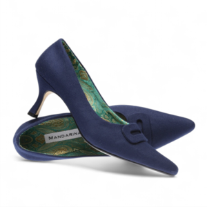 classic navy blue court shoes