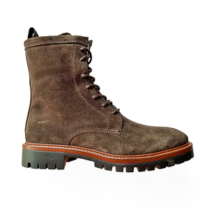 brown suede lace up ankle boots